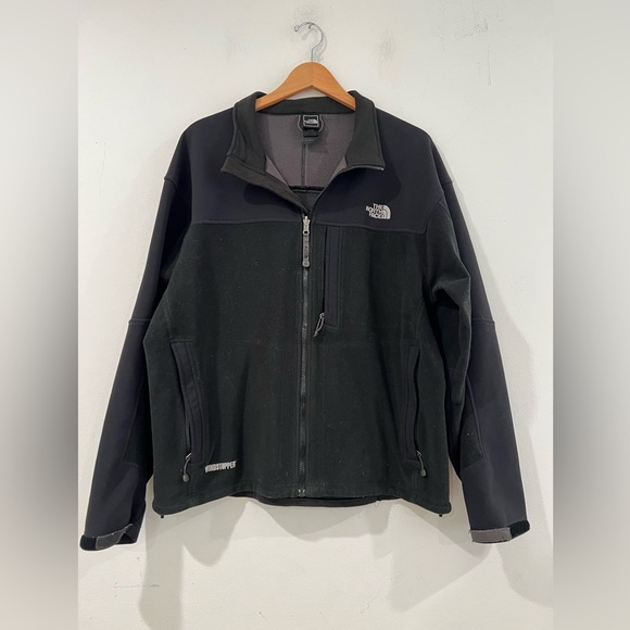 The North Face Windstopper Fleece Jacket Full Zip Black Mens XL - Picture 1 of 12